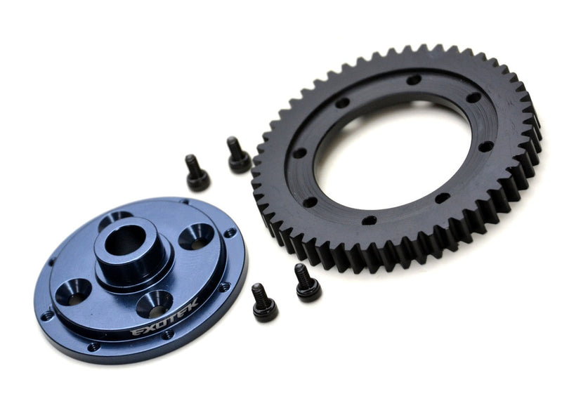 ET410 Machined Spur Gear and Mounting Plate, 32 Pitch