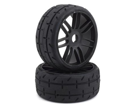 GRP GT - TO1 Revo Belted Pre-Mounted 1/8 Buggy Tires (Black) (2) (S5)