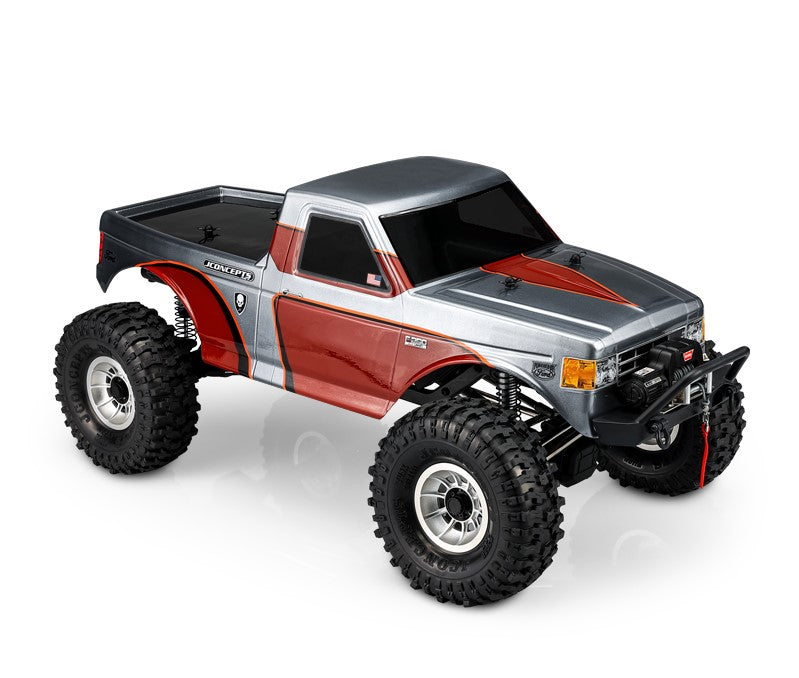 JConcepts Tucked 1989 Ford F-250 Scale Rock Crawler Body (Clear)
