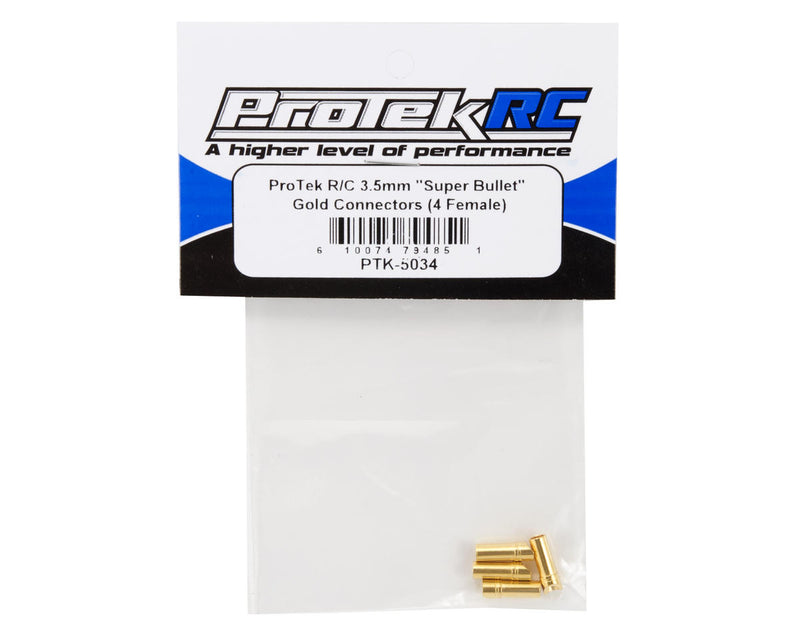 ProTek RC 3.5mm "Super Bullet" Gold Connectors (4 Female)