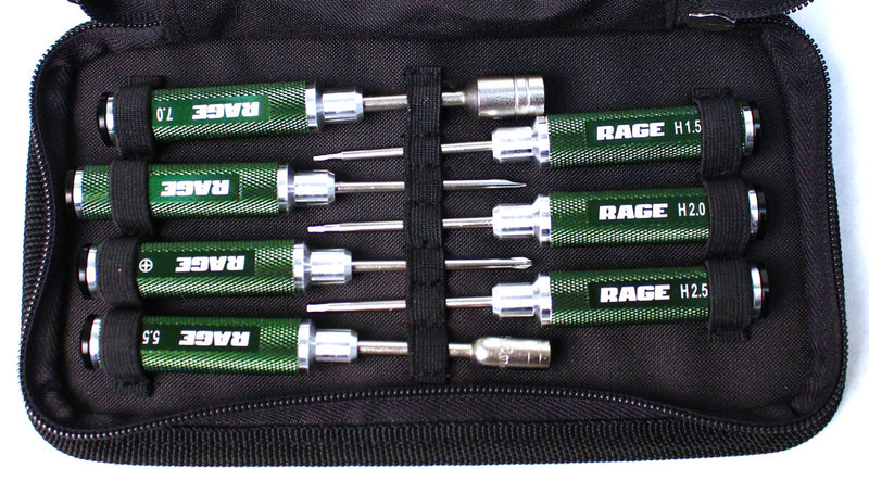 Compact 7 Piece Machined Tool Set with Case