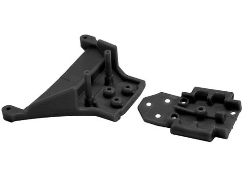 RPM73562 Front Bulkhead for Slash 4x4 LCG and Rustler 4x4, Black