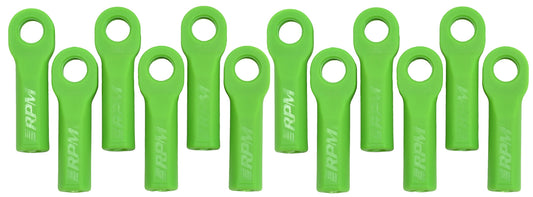 RPM80514 Long Rod Ends for Traxxas Slash 4x4 and Rustler 4x4, Green (12pcs)