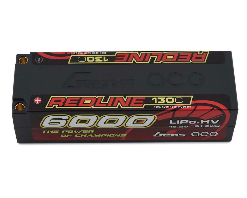 Gens Ace Redline 4s LiHv LiPo Battery 130C (15.2V/6000mAh)