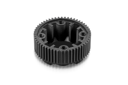 Composite Gear Diff. Case with Pulley 53T - LCG - Graphite