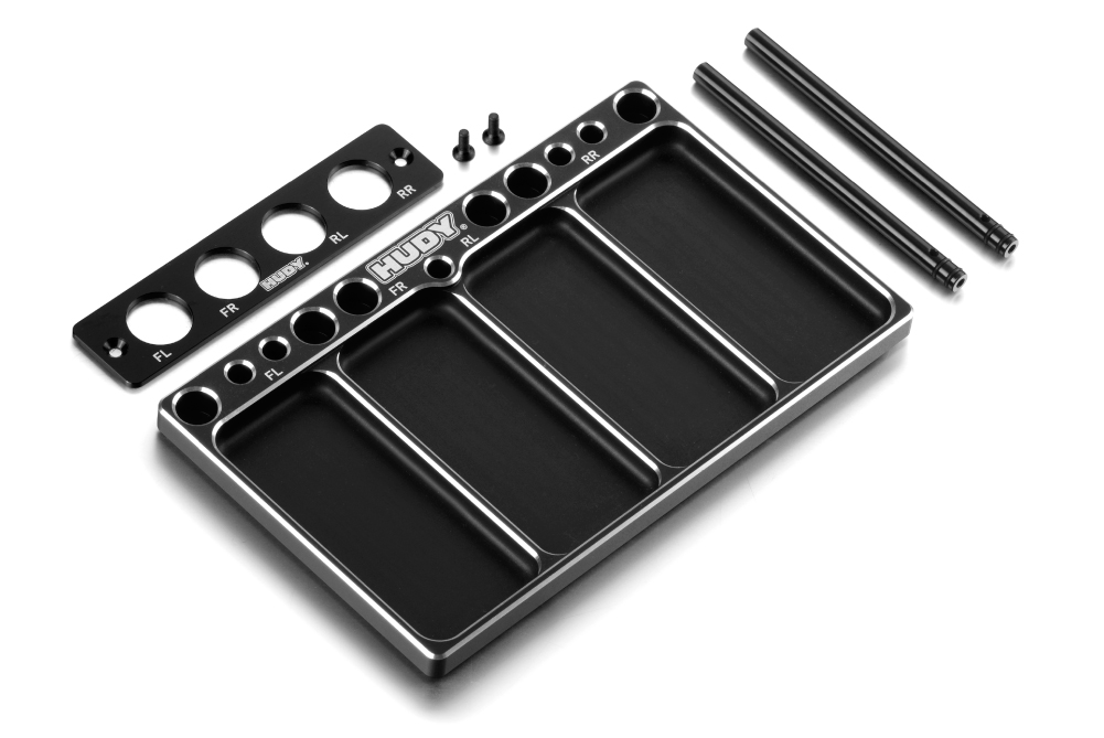 HUDY Alu Tray for 1/10 Off-Road Diff & Shocks