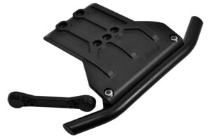 Front Bumper and Skid Plate, Black, for the Traxxas Sledge