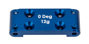 RC10B6.4 Front Bulkhead (0 Degree), Blue Aluminum