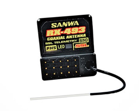 Sanwa/Airtronics RX-493 M17 2.4GHz 4-Channel FHSS5 SRX/SSL Receiver