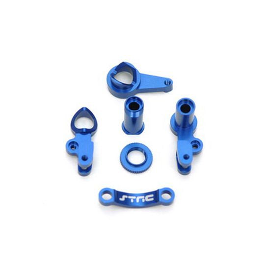 Aluminum Steering Bellcrank Set, Blue, for Traxxas Slash 4x4