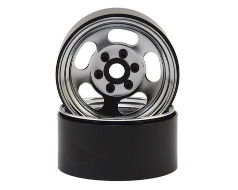 SSD RC Slot 1.9” Steel Beadlock Wheels (Chrome)