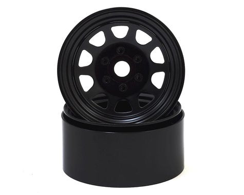 SSD RC Stock 1.9” Steel Beadlock Wheels (Black)